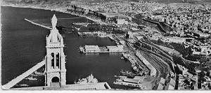 ORAN - PORT VUE DU PORT ANNEE 50-1